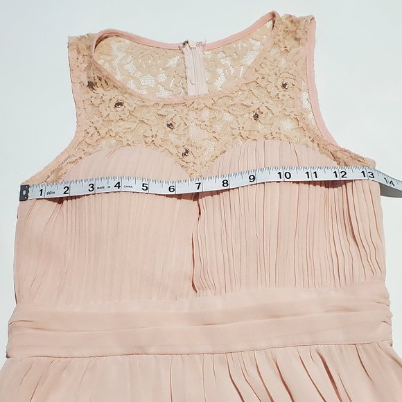 Maniju Blush Lace Gown Size S - Picture 6 of 8